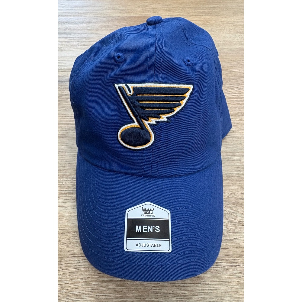 NEW: Fan Favorite St Louis Blues Adjustable Hat - OSFM - Blue